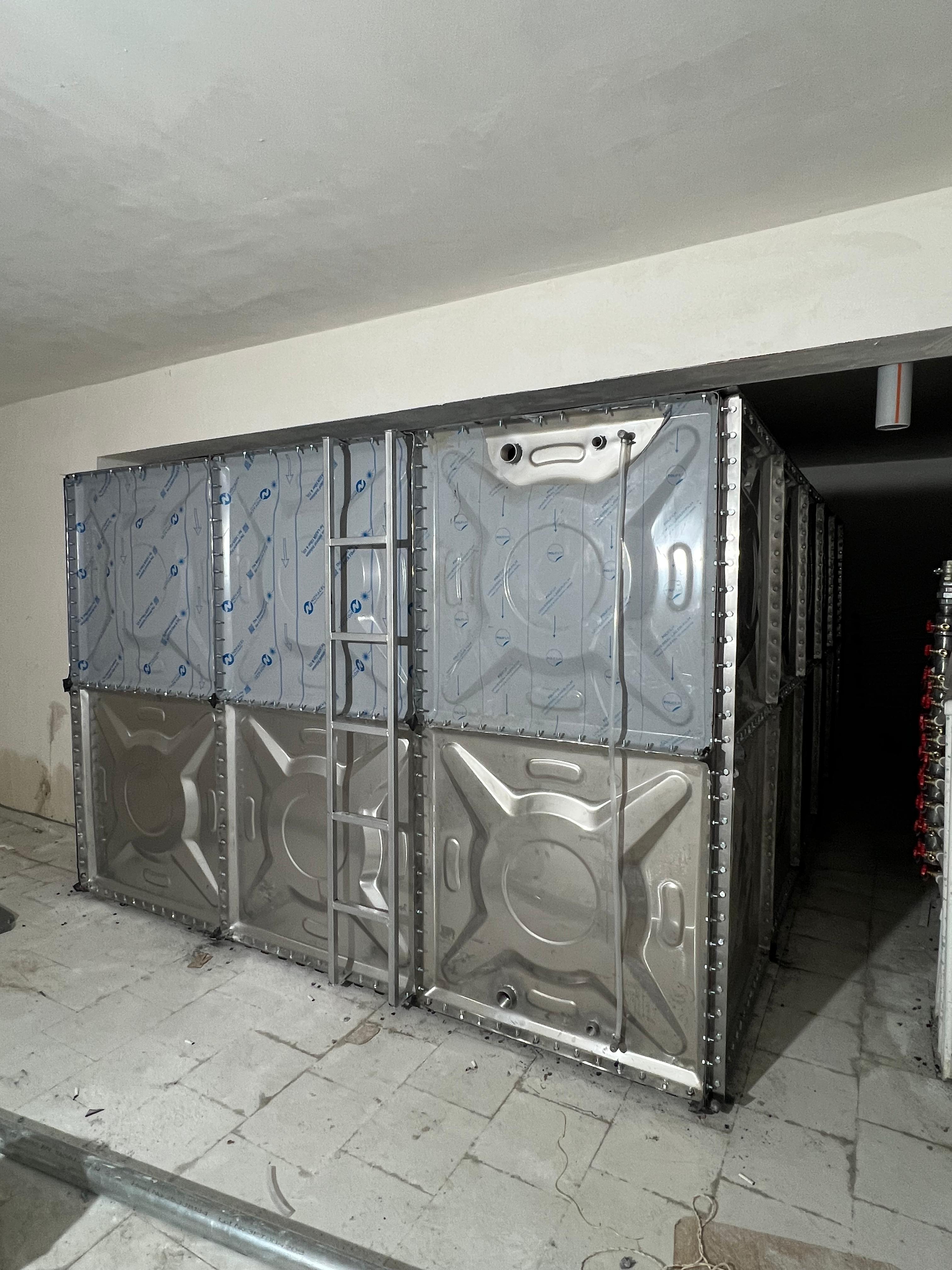 Paslanmaz modüler su deposu